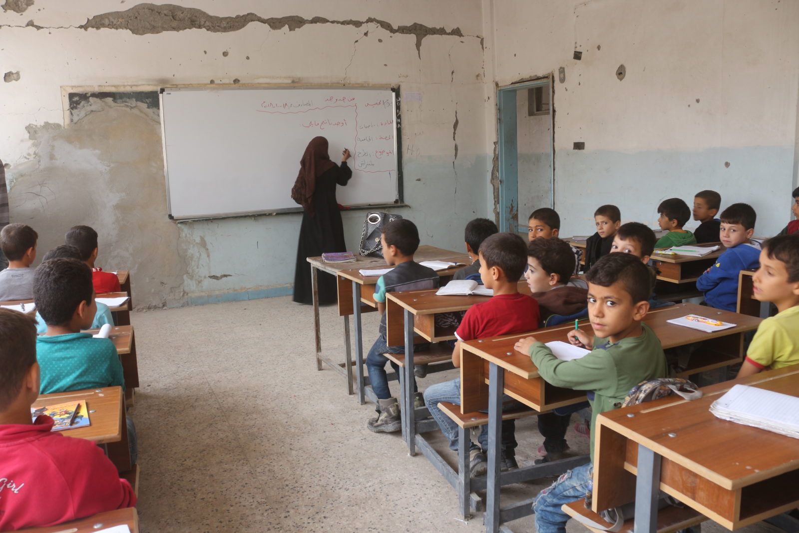 Schulunterricht in Raqqa
